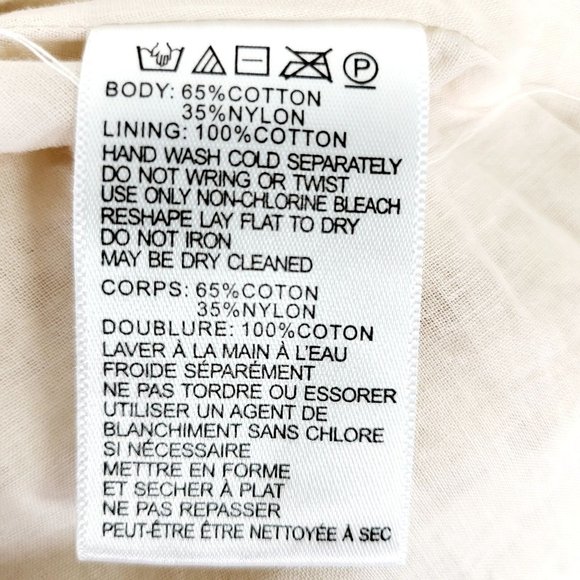 Anthro x KIMCHI BLUE Cream Mini Dress 0 XS Strapless Lace Sweetheart Paisley - Picture 10 of 12